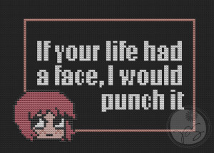 Embroidery: Scott Pilgrim - Kim Pine quote