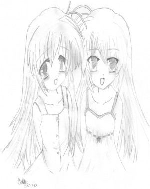 cute anime twins by yuuki-chan-love