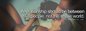 Relationship Is Between Two People Facebook Cover Photo