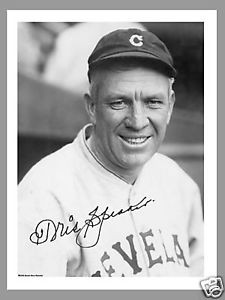 TRIS SPEAKER REPRODUCTION 8 5 x 11 B W PHOTO w AUTOGRAPH