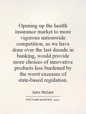 Opening up the health insurance market to more vigorous nationwide ...