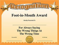 Foot In Mouth Quotes | foot-in-mouth-award.jpg