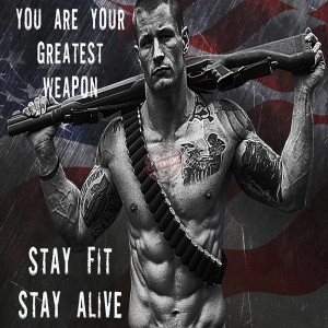 Police Motivation Poster “Stay Fit-Stay Alive”