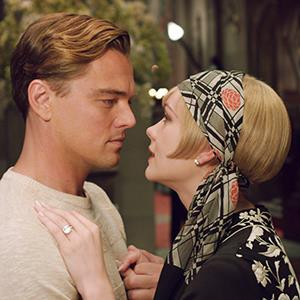 ... Buchanan, right, and Leonardo DiCaprio as Jay Gatsby in a scene from