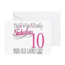 10th Birthday Gifts Greeting Card for