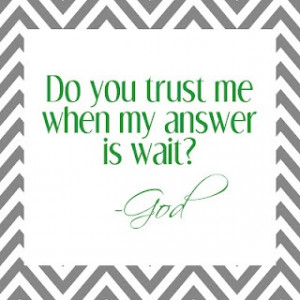 Trust God