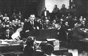 Justice Robert Jackson, U. S. Prosecutor, addresses the International ...