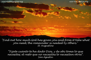January 29, 2013: God has Given - Saint Augustine