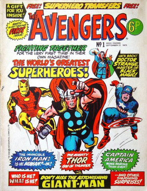 vintage Avengers comic cover. It looks like Hulk hasn't even joined ...