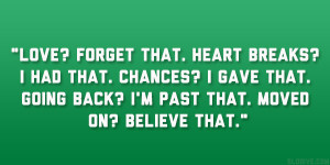 Forgetting Past Moving Forward Quotes