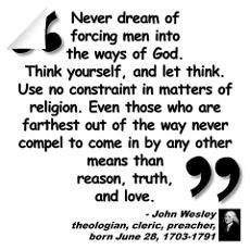 Wesley Religion Quote Wall Decal
