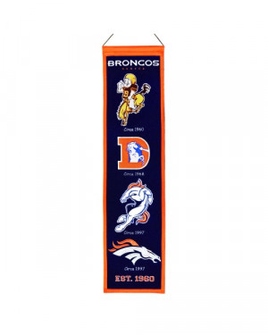 Denver Broncos Heritage Banner - NFL Banners and Pennants - Other NFL ...