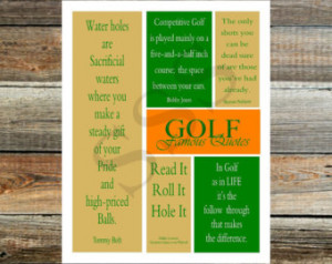 Golf Quotes print~Instant Download~ Wall art~ Golf Print ...
