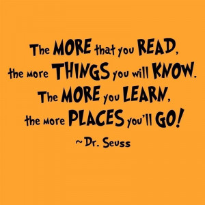 Dr Seuss - The More that you Read