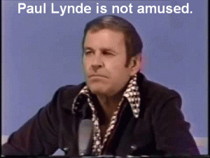 Paul Lynde is not amused.