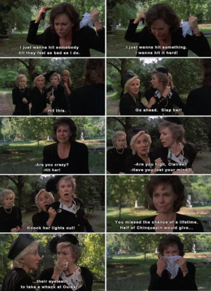 ... Magnolias- one of the best films ever made. Favorite movie scene ever