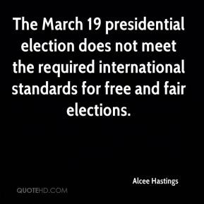 ... election does not meet the required international standards for free