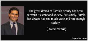 The great drama of Russian history has been between its state and ...