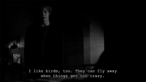 gif tate langdon american horror story Evan Peters Black and White ...