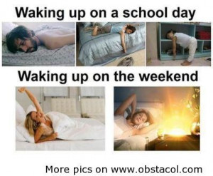 Waking up on a school day | Funny Pictures, Funny Images, Funny Quotes