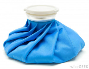 an ice pack which can help with swelling around a c section incision
