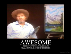 Bob Ross Typewriter Wall Watch