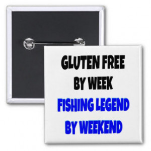 Gluten Free Fishing Legend Button