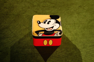 The top and front of the Mickey Special Edition Watch Tin. Photo by ...