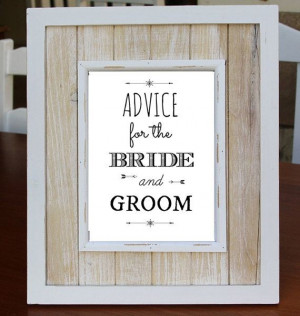 Advice For The BRIDE AND GROOM Digital Download Art Print, Love Quote ...