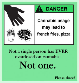 ... has EVER overdosed on cannabis. Not one. #fact #legalize #marijuana