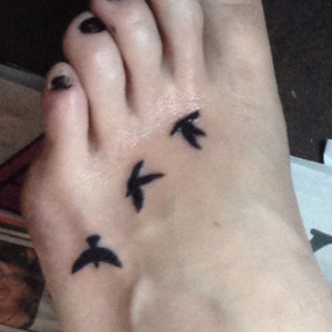 Pin Small Black Bird Tattoo...