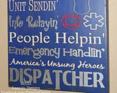 911 Dispatcher Wall Art, EMS Decor, Distressed Wall Decor, Custom Wood ...