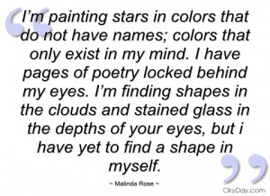 painting stars in colors that do not malinda rose