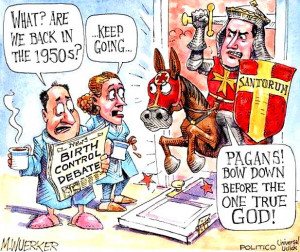 Political Debate Cartoon