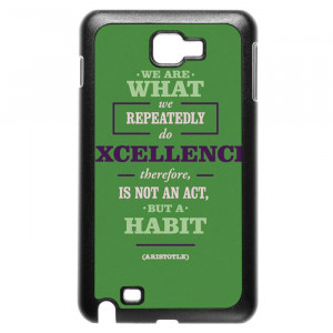 Excellence Quotes By Aristotle Galaxy Note Case