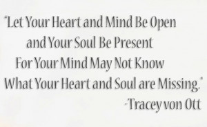 Open heart open mind