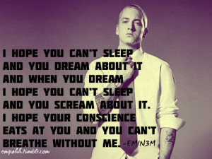 Eminem, quotes, sayings, slim shady, love, dream