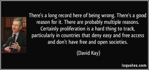 There's a long record here of being wrong. There's a good reason for ...