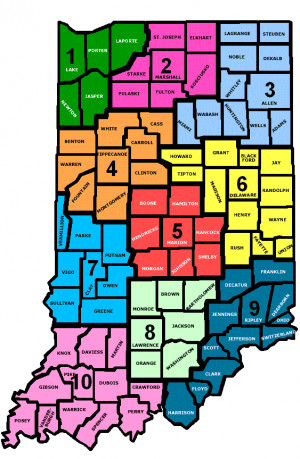 Indiana State District Map