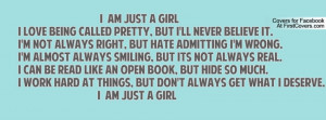 Girl I Just AM Quote