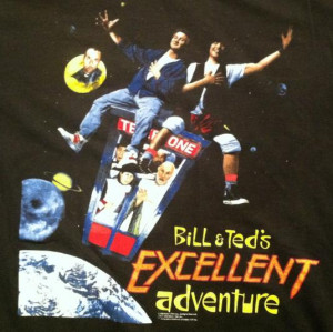 Vintage Bill And Ted's Excellent Adventure movie t-shirt