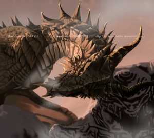 Skyrim Paarthurnax Fan Art Skyrim: dragon by