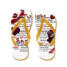 Twilight Quotes Flip Flops for
