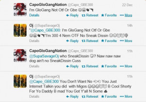 foreal this niggas go back n forth like little girls