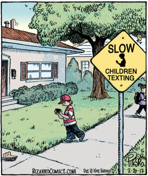 Our pal Dan Piraro has updated the ubiquitous Slow Children Playing ...