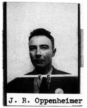 Oppenheimer's Los Alamos security mugshot