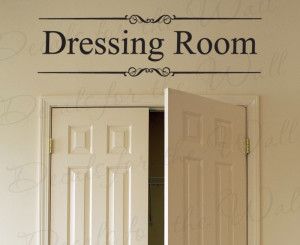 Dressing Room Closet Decorative Wall Decal Sticker
