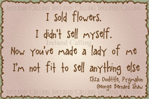 Eliza Doolittle quote