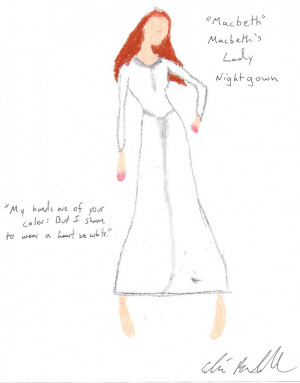 Macbeth Costume Design: Lady(Macbeth) Nightgown by Erasychthon