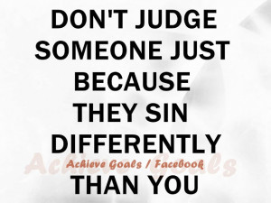 Don't judge someone just because...